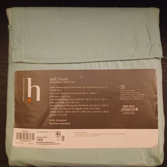 Two Home Expressions Soft Touch Microfiber Sheet Sets (TWIN Size) NEW SEALED - Picture 4 of 4